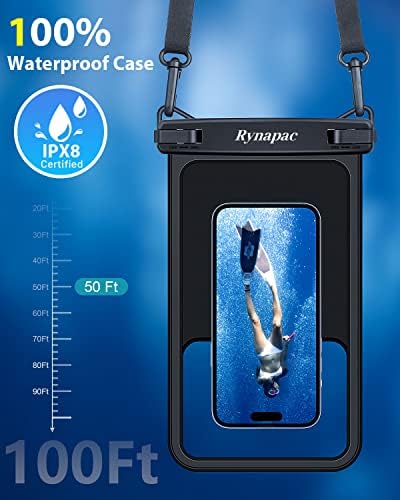 [Até 10 ] bolsa de telefone grande à prova d'água - 2pack, capa à prova d'água compatível com iPhone 14 Pro Max/13/12/11/Xr/X/Se/8/7,