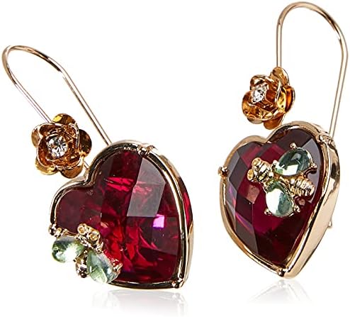 Betsey Johnson Stone Heart Drop Stopings