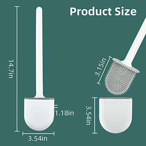 Escovas de escova de vaso sanitário de silicone para escovas de esfoliação do banheiro para limpar pincéis de banheiro