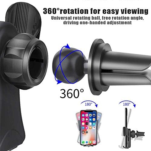 Guangming - porta -telefone celular para carro, suporte para celular de montagem de carro, gravidade de bloqueio automático Ultra estável livre de ruído, Universal 360 ° Rotation Telefone compatível para todo o smartphone samsung iPhone