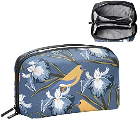 Bolsa de maquiagem de flores para bolsa de organizador de viagem portátil para bolsa para saco de beleza de produtos de higiene