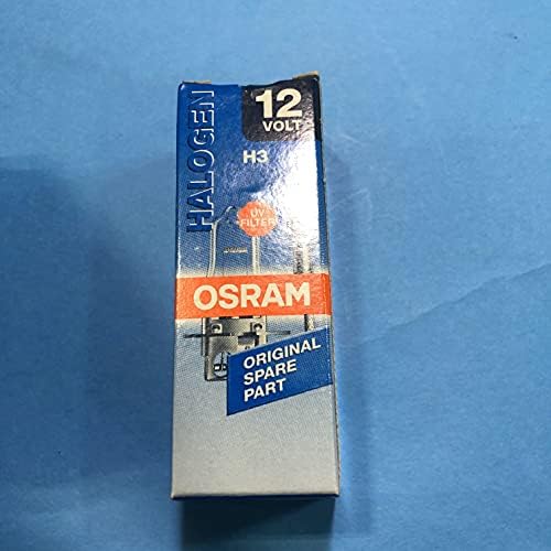 Osram Sylvania 64151 H3 55W 12V pk22s / chumbo com conector de espada transparente t3 1/4 halogen