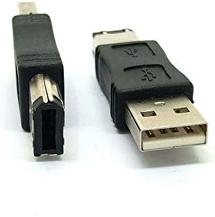 TOPTEKITS Firewire IEEE 1394 6 pin macho para USB Um conversor masculino Jack M/M adaptador