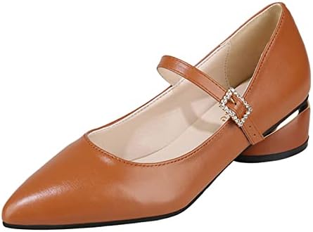 Balé Flat para mulheres Sapatos de caminhada Moda Moda de verão e outono Sapatos casuais pontuais fivela de cor sólida
