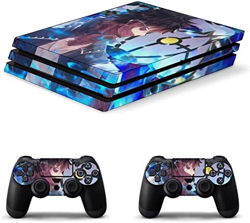 OUFGBCX Hero Academia Dabi MHA Controlador e console Adesivo de pele Tampa protetora Controlador de gamepad sem fio/com