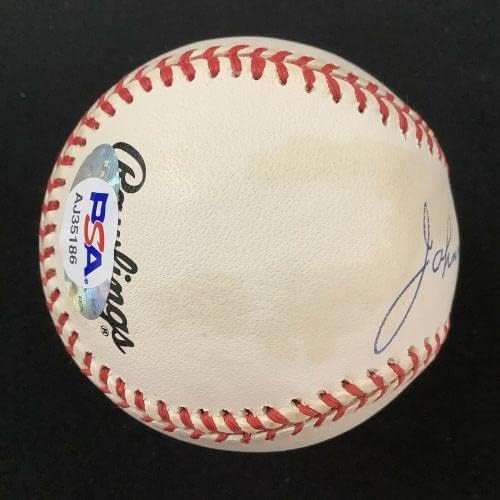 Johnny Vander Meer assinou beisebol LSC Reds Auto No Hitter Inscription PSA/DNA - bolas de beisebol autografadas