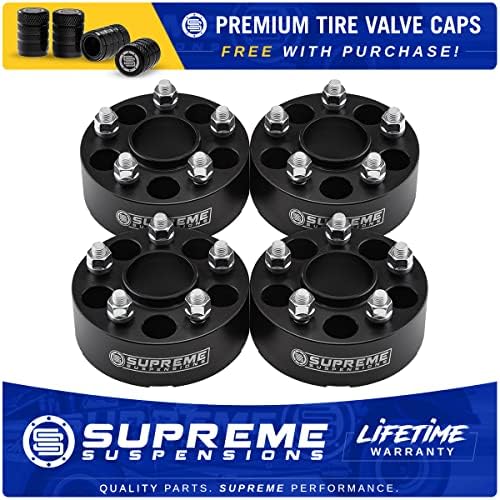 Suspensões supremas - conjunto de 4pc de 2 espaçadores de rodas centralizados para hub para 2021-2023 Ford Bronco Sport