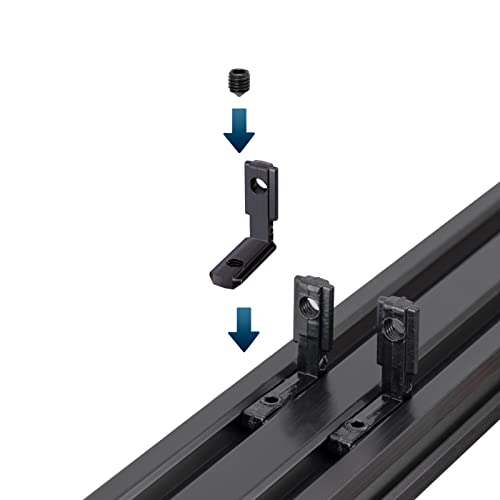Qnk 2pcs 600mm t slot 2040 Extrusão de alumínio European Standard Anodized Rail linear para peças de impressora 3D
