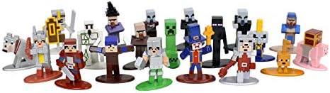 Jada Toys Minecraft Dungeons Nano Metalfigs 1,65 Die Cast Collectible Figures 20 Pack onda 4, brinquedos para crianças