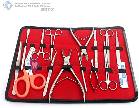 ODONTOMED2011 PROPAGAÇÃO DE CORAL DO KIT FRAGING DE 15 PCS Ferramentas de aço inoxidável de água doce e macia com boa caixa de transporte