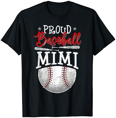 T-shirt do dia das mães do jogo de beisebol branqueado MIMI