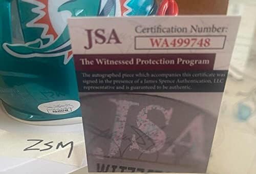 Trent Sherfield Dolphins assinou o Flash Mini Capacete JSA WA499748