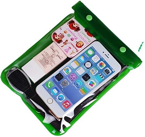 Sacos de celular de Haijun 10 PCs grandes telefones celulares transparentes capa à prova d'água de tela de toque recarregável
