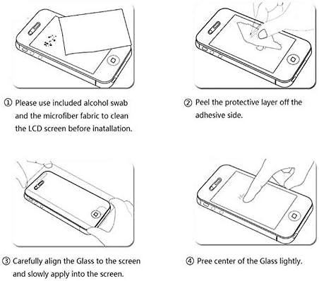 [9-PACK] Para Galaxy A8 Protetor de tela de vidro temperado de 2015, Anzeal [anti-arranhão] [anti-Fingerprint] [Scratch Resist] Temperado Glass for Samsung Galaxy A8 2015 [tela não cheia]