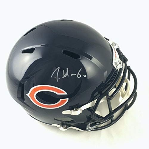 Darnell Mooney Chicago Bears assinou a réplica de velocidade máxima azul JSA COA - Capacetes de faculdade autografados