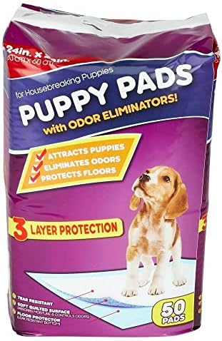 Westerly for Pets Puppy Pads 24 x 24 | Almofadas de treinamento com potty resistentes a lágrimas que absorvem e neutralizam a urina instantaneamente | 200 contagem