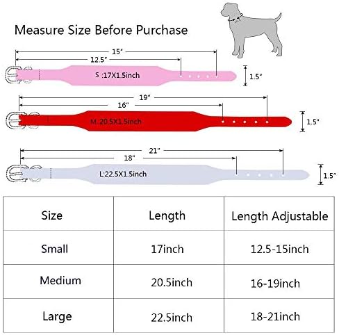 Colar de cachorro Pimaodog Rhinestones, colar de cachorro de couro elegante, com rebites e strass de bala, macio e ajustável para cães médios e grandes