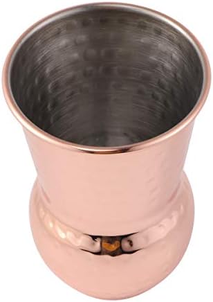 Upkoch 400ml Rose Golden Cocktail Copper Cup Cup Moscou Mula Shot Glasses Retro Wine Goble