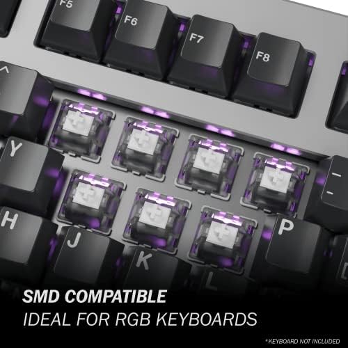 Chaves mecânicas do Gateron KS-9 para o teclado MX Mechanical Gaming | 35G Força | Linear | Placa montada | SMD 3 PIN RGB