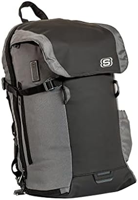 Skechers Globe Trotter Travel Mackpack com compartimento de laptop acolchoado e porta de carregamento USB