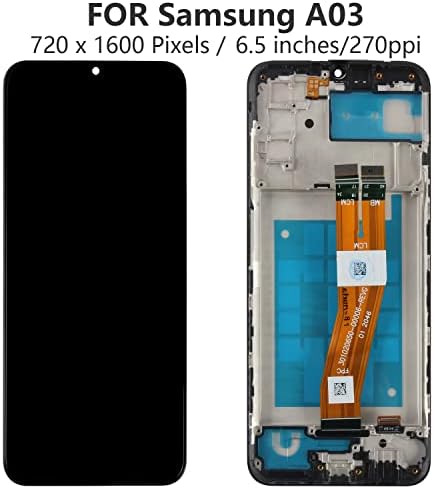 Substituição de tela para a tela LCD do Samsung Galaxy A03 para Samsung A035F SM-A035F/DS A035M 6.5 Display Touch Digitizer Assembly