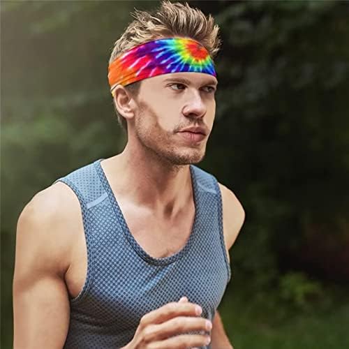 Belidome Sports Bandada de cabeça de cabeça de pinça de cabelo embrulhada para exercícios atléticos correndo homens 4