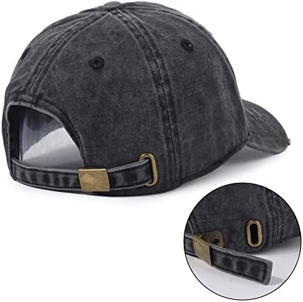 GEYANUO Baseball Cap homem homens angustiados algodão ajustável Papai chapéu vintage start swart swort