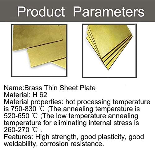 Z Criar design Placa de latão Placa de cobre Placa de cobre Metal Materiais industriais de resfriamento crua H62 Cu 35 * 50mm