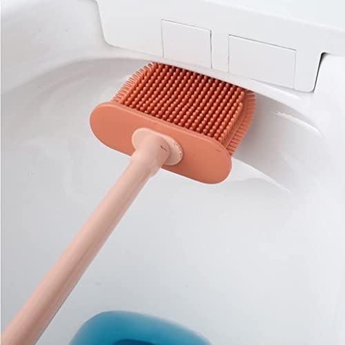 Pincel de vaso sanitário e suporte do vaso sanitário escova de silicone pincel de silicone pincel de peito de peito ao teto e suporte
