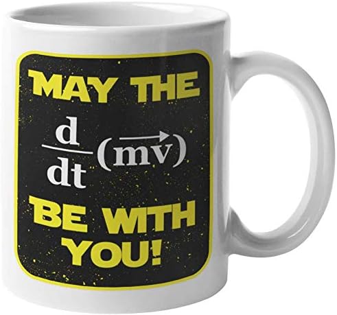 Que a força esteja com você. Inspirational Math Equation Coffee & Tea Mug para matemático, professor, colecionador,