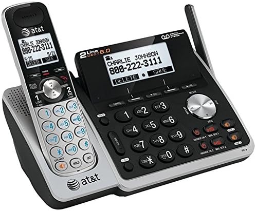 AT&T TL88002 ACESSORONS MONETLESS, Silver/Black | Requer um sistema telefônico expansível AT&T TL88102 para operar
