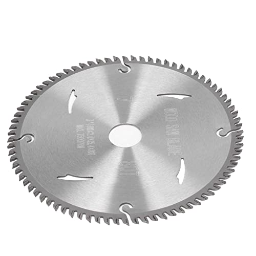 7 x 80t Circular SAW Blade Carbide dentes alternados de madeira de corte de madeira Acessórios de broca de potência de prata