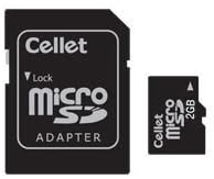 Cartão de memória MicroSD 2GB do celular para telefone Samsung P850 com adaptador SD.