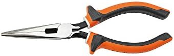 Klein Tools 2037Eins Linemans alicate, cortadores laterais de nariz comprido, isolados esbeltos de 7 polegadas