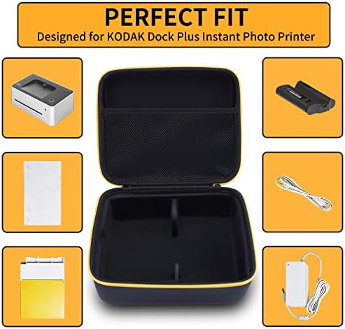 Hesplus Hard Case para Kodak Dock Plus 4pass Instant Photo Printer 4x6, caixa de transporte de protetora para viagens