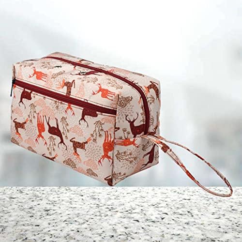 Coheali 3pcshandbag suprimentos portátil organizador- armazenamento de crochê diy bolsa quadrada bolsa de bolsa floral acessórios