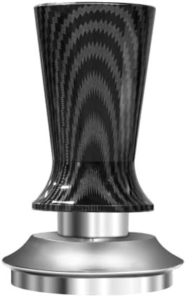IGEELINK 53mm Espresso de expresso- Café de brasagem de carbono premium adulteração de café com mola calibrada carregada de aço inoxidável de aço inoxidável Fits para Breville Series 54mm Portafilter Basket