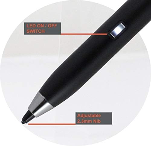 Broonel Black Point Fine Digital Active Stylus Pen compatível com o laptop de negócios HP 250 G7 | Notebook HP 255 G7