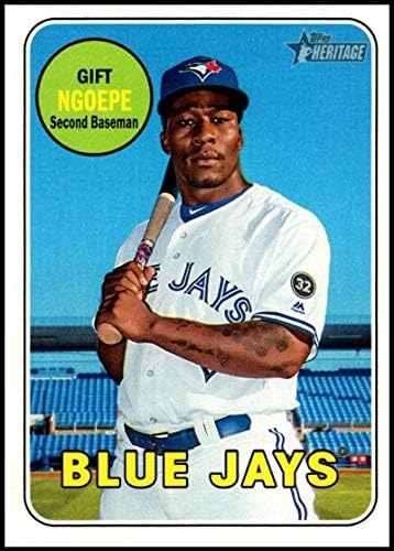 2018 Topps Heritage High Number Baseball 579 Gift Ngoeepe Toronto Blue Jays MLB Official Trading Card