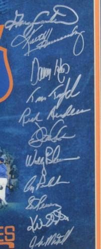 1986 Equipe Mets assinada emoldurou 20x24 foto Gary Carter Darryl Strawberry Dwight Go - fotos de MLB autografadas
