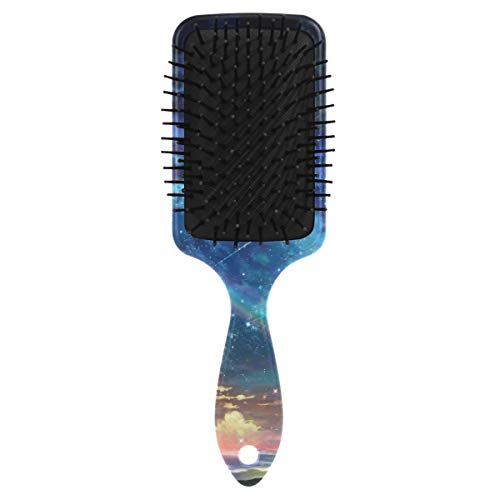Escova de cabelo de almofada de ar Vipsk, chuveiro de meteoros coloridos de plástico, boa massagem adequada e escova de cabelo anti -estática para cabelos secos e molhados, espesso, encaracolado ou reto
