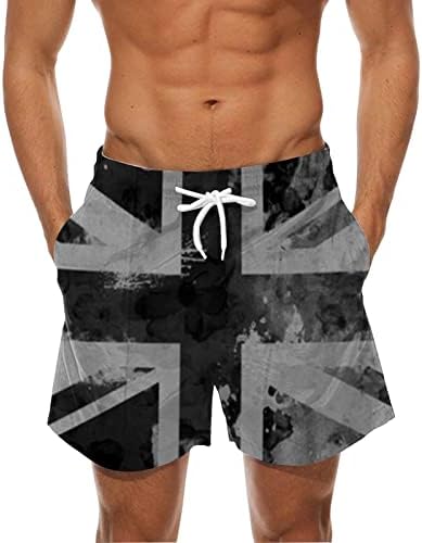 Quick y Swim Trunks Men mass 3D de impressão digital bolso fivela de lapela shorts jovens shorts