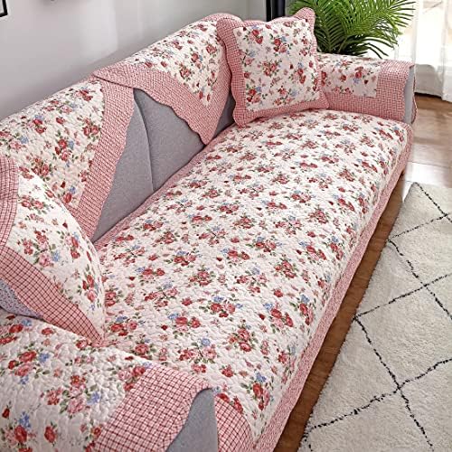 vctops 2 pacote boho estampa floral tampas de travesseiro para sofá de sofá de sofá de algodão de algodão macio tampas