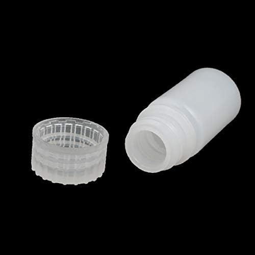 X-dree 4ml plástico redondo amostra de garrafa de reagente garrafa de garrafa branca (Muestra de Botella de Reactivo de Laboratorio Redonda de Plástico de 4 ml Essear Botella