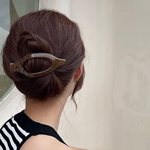3pcs cabelos barretas para mulheres clipes franceses curvos Para jacarés de cabelo Clipes para cabelos cabelos clipes