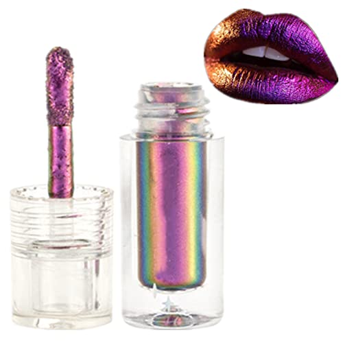 Yaobful Chic-Chat Multi-Chrome Lipsticks, batom de líquido com múltiplos cromo, batom de líquido cromado para mulheres maquiagem de meninas