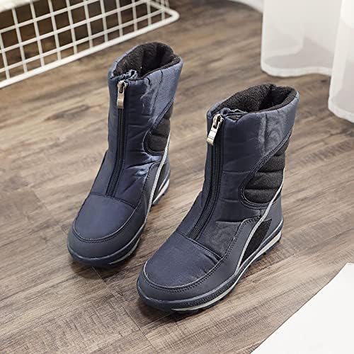 Beziun Botas de inverno impermeáveis ​​sapatos de neve Kidswinter Novos sapatos térmicos espessados ​​BOTAS curtas