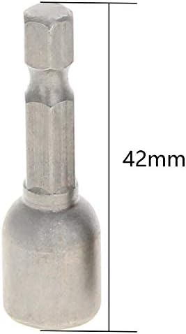 Utoolmart 1/4 Hortel de troca de troca de 8mm de 8 mm de broca de driver de porca magnética, comprimento de 42 mm, métrica