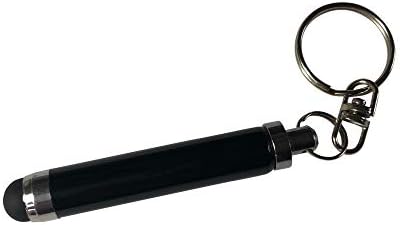 Caneta de caneta para samsung shs -1321 - caneta capacitiva de bala, caneta de mini caneta com loop de chaveiro para samsung shs -1321 - jato preto