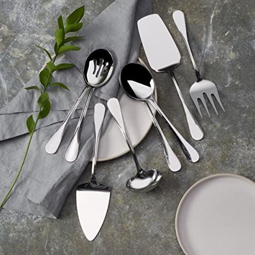 Noções básicas de gourmet de Mikasa Kaylee, 8 peças de aço inoxidável Hostess Servindo utensílio